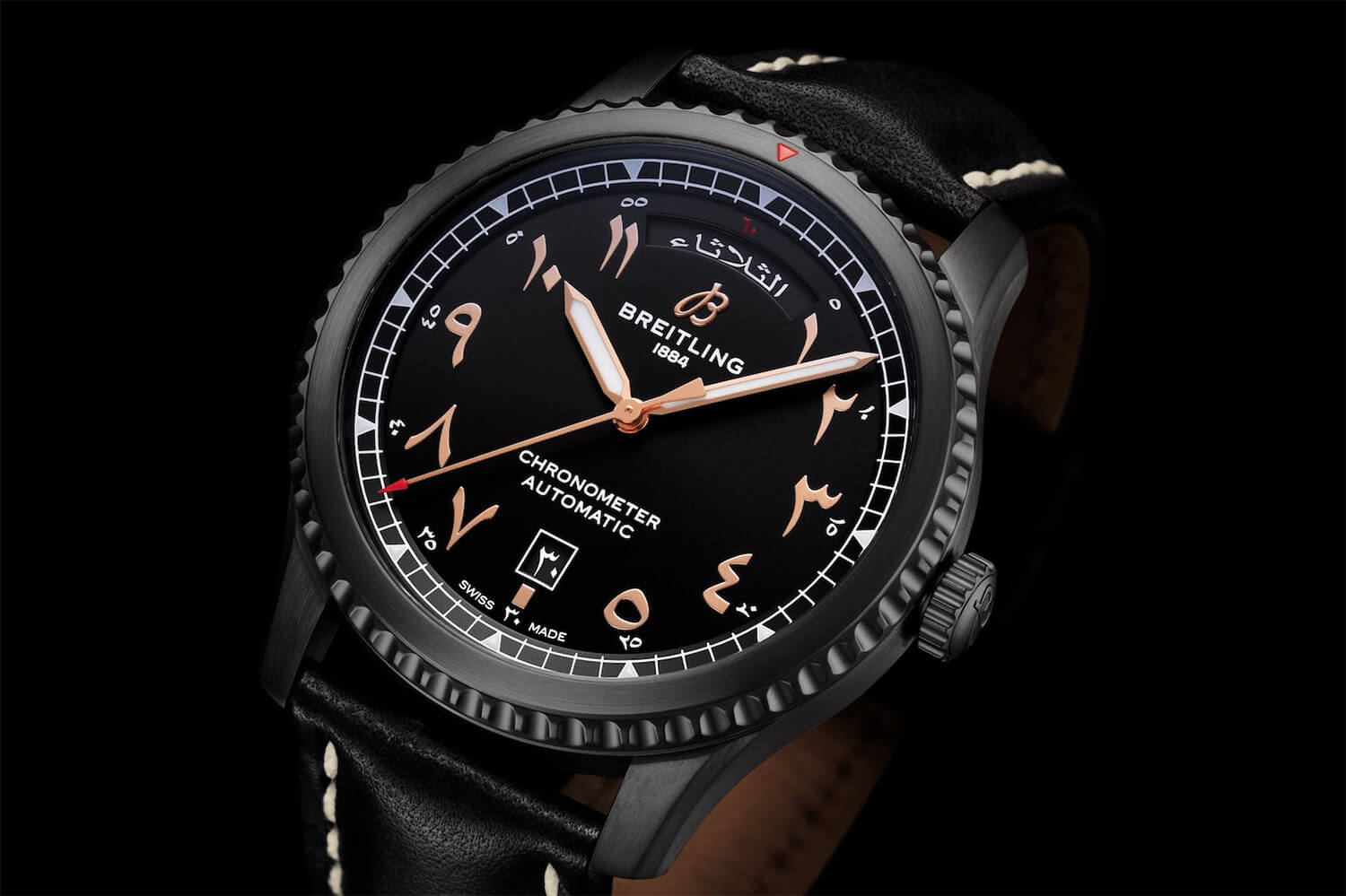 百年靈 Aviator 8 Day & Date 41 阿提哈德航空限量版腕表-復(fù)刻表