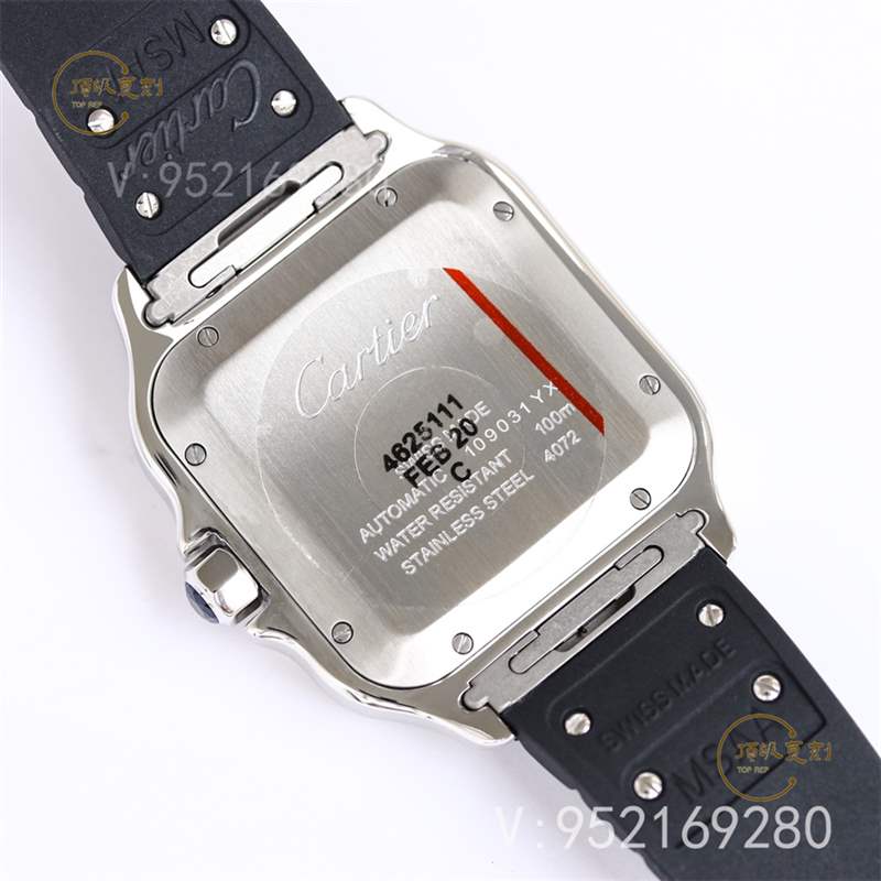 GF廠推出氟膠帶款式山度士復(fù)刻表,gf廠卡地亞山度士有哪些款式-復(fù)刻表