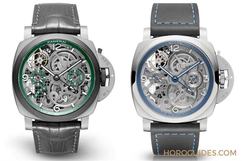 華麗撞色!紅金殼配鍍藍面|Panerai Luminor陀飛輪兩地時間紅金腕表-PAM01060-復刻表