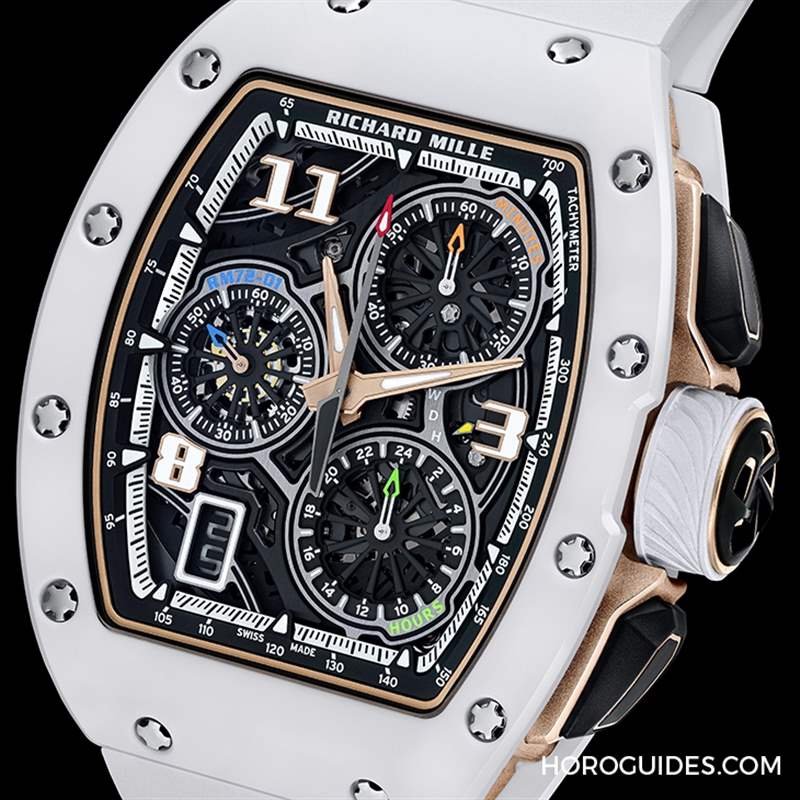 RICHARD MILLE 72-01計時碼表，再添黑白陶瓷款-復(fù)刻表