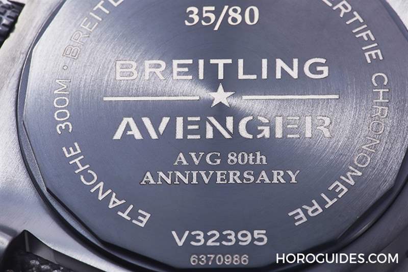 霸氣捍衛天空！百年靈Avenger AVG飛虎隊80周年臺灣限量款-復刻表