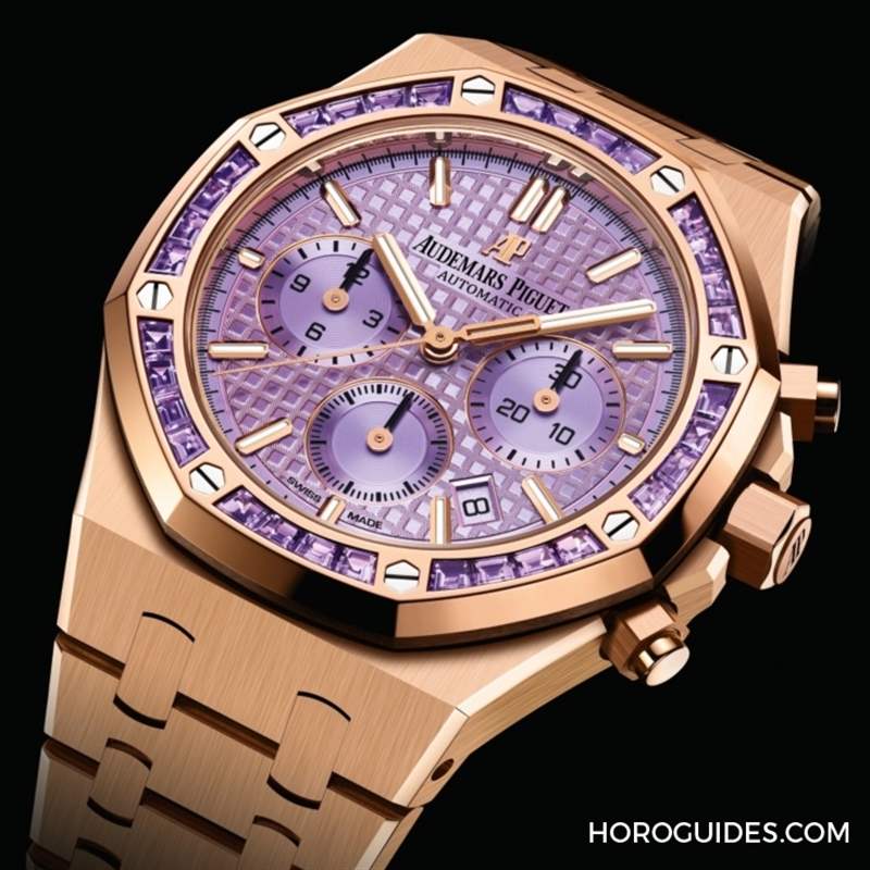 紫水晶圈!霜金彩虹圈!這是愛彼皇家橡樹表系里的盛世美顏-復刻表