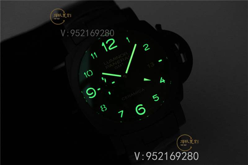 VS廠沛納海pam438黑陶瓷腕表詳細評測,鍍黑機芯更接近正品-復刻表