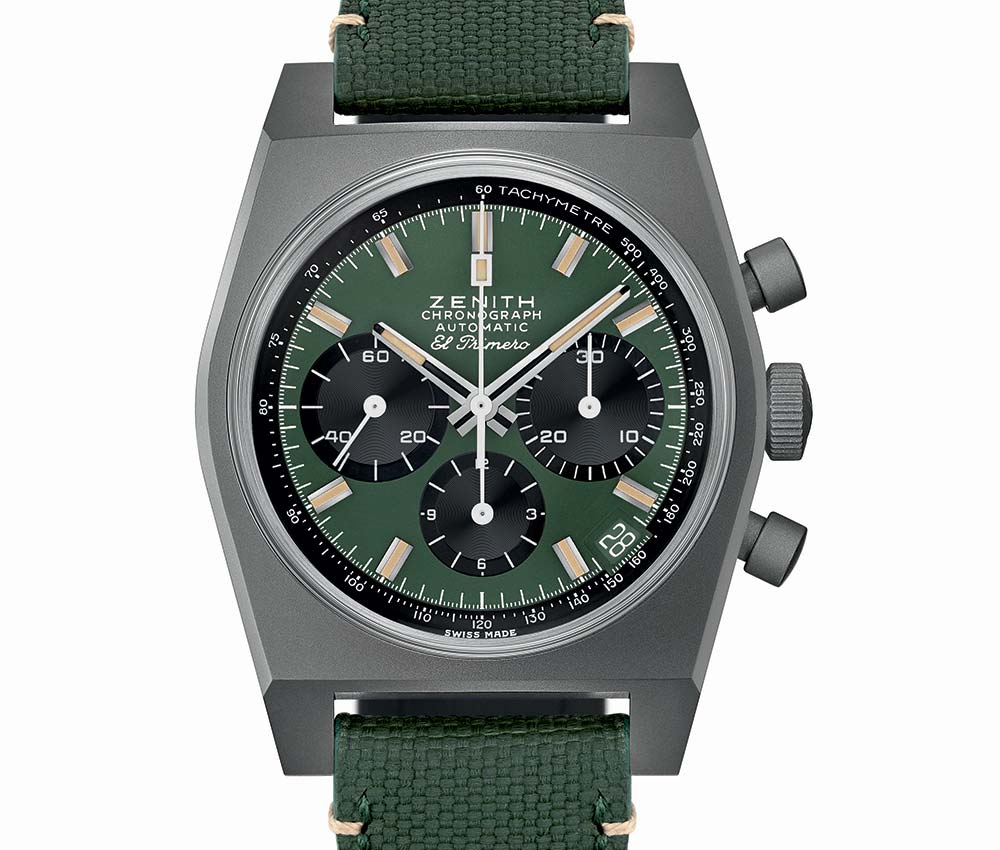 真力時(shí)天頂超時(shí)大師復(fù)興野生動(dòng)物園-雅典娜丁潛水員檸檬鯊-復(fù)刻表