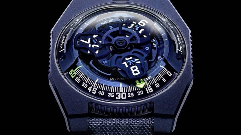 URWERK UR-100V “藍色星球”-叛亂 RE-VOLT CHRONO-復刻表