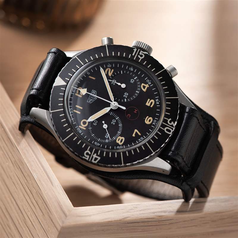 豪雅聯邦國防軍1550SG計時碼表——不僅僅是一條著名的表帶-復刻表