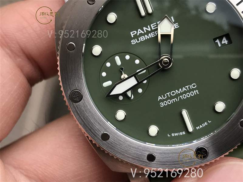 VS廠沛納海pam1055綠海魂復刻做工怎么樣,別具一格的軍綠色-復刻表