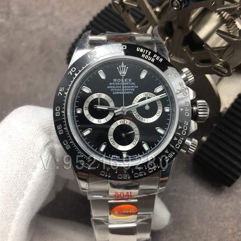 N廠迪通拿V3版「4130機(jī)芯」黑鋼迪116500LN陶瓷圈黑面表盤(pán)-復(fù)刻表