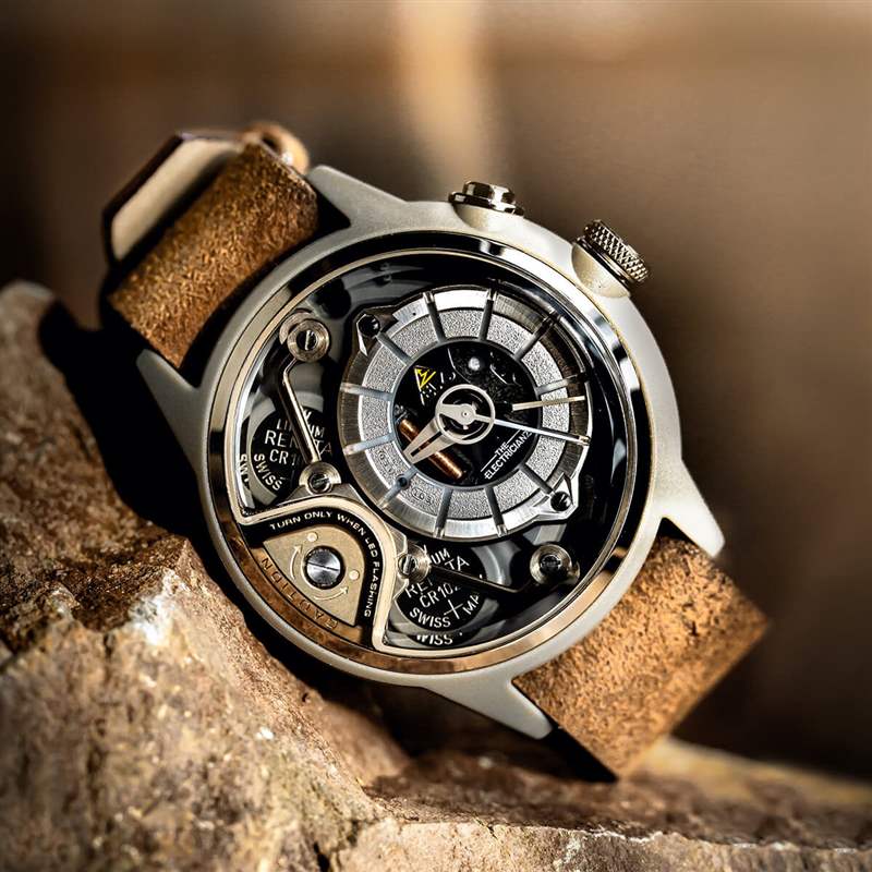 電力人Electricianz DeZert復古小眾瑞士多功能機械表-復刻表