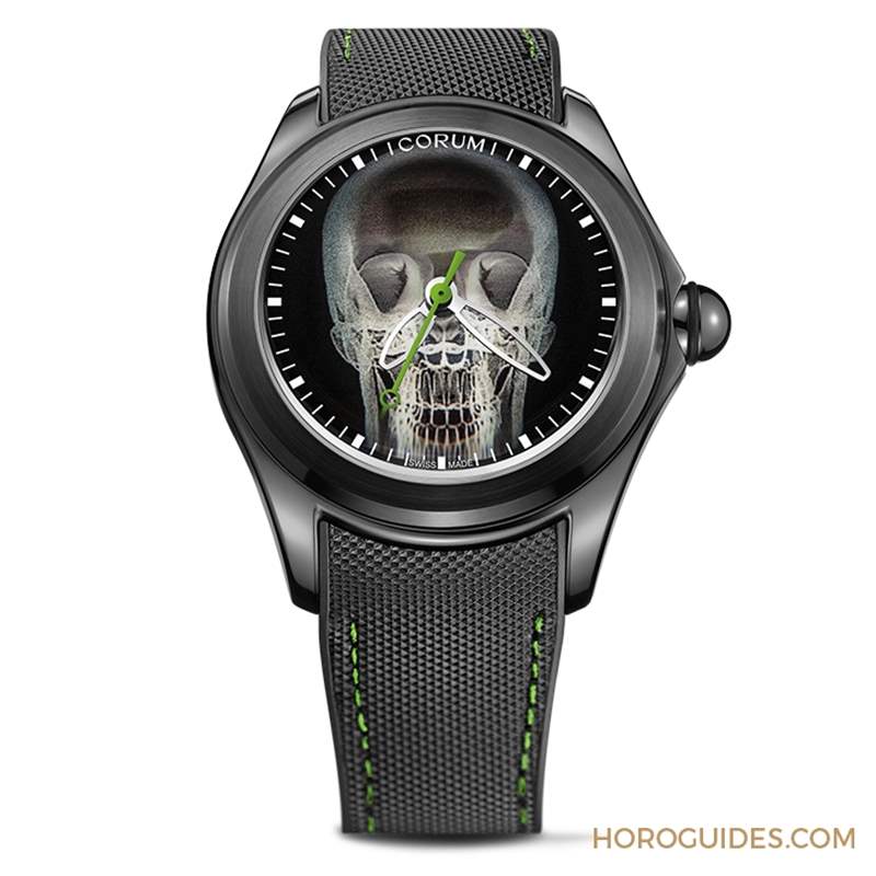 第二代登場(chǎng)，昆侖表Bubble 47 Skull X-Ray 泡泡系列骷髏頭腕表-復(fù)刻表
