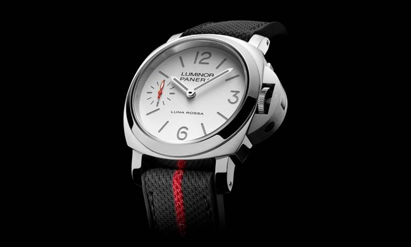 消光白表盤、紅色小秒針，純凈又搶眼｜Panerai Luminor Luna Rossa腕表PAM01342-復刻表