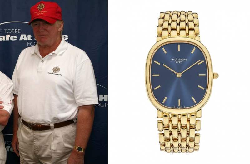 特朗普:Patek Philippe Golden Ellipse 【特朗普vs拜登】美國總統候選人腕上會戴什么表?-復刻表