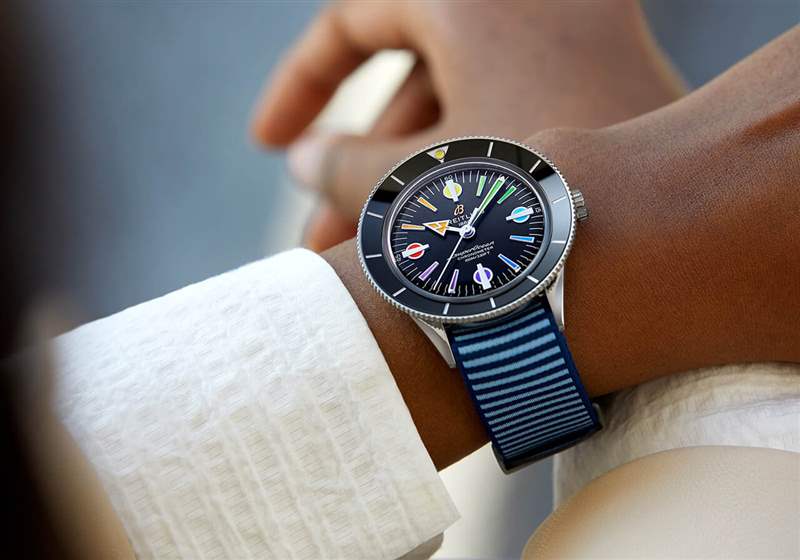 百年靈超級(jí)海洋'57 Heritage Capsule七彩系列A10370121B1A1-復(fù)刻表