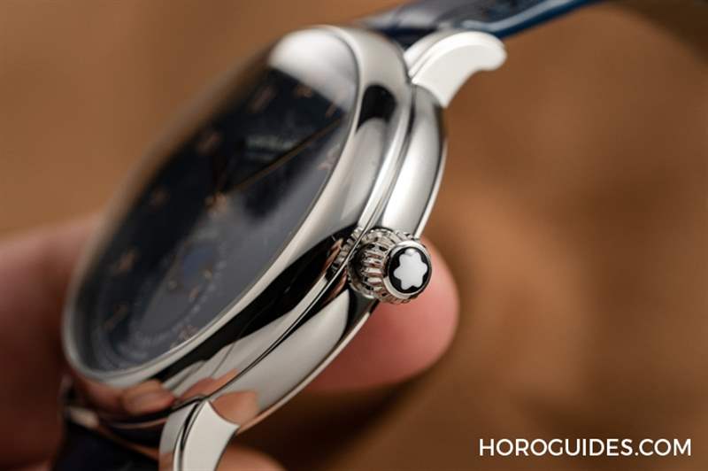 冰川紋藍面，暮色下的白朗峰頂印象｜Montblanc明星傳承系列限量新作-復刻表