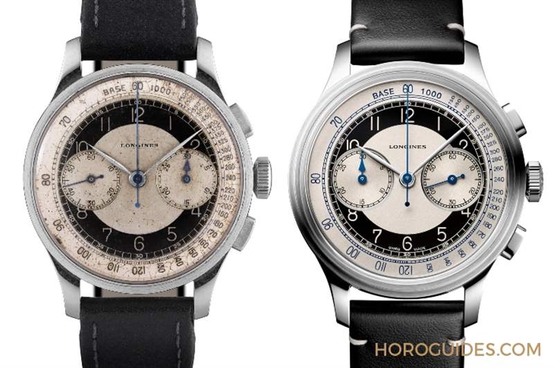 「沒有」日期窗的原版復(fù)刻：浪琴Heritage Classic Tuxedo復(fù)刻表-復(fù)刻表