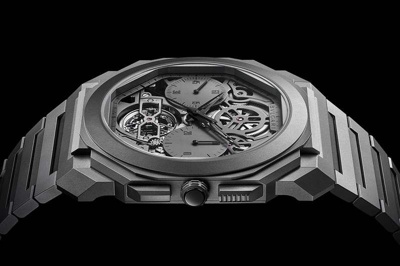 寶格麗新款Octo Finissimo-世界上最薄的計時鏤空陀飛輪腕表103295-復刻表