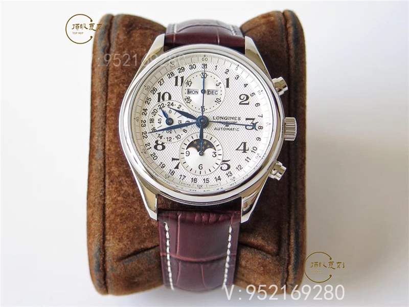 GS廠浪琴名匠月相八針復(fù)刻表對(duì)比正品做工怎么樣-復(fù)刻表