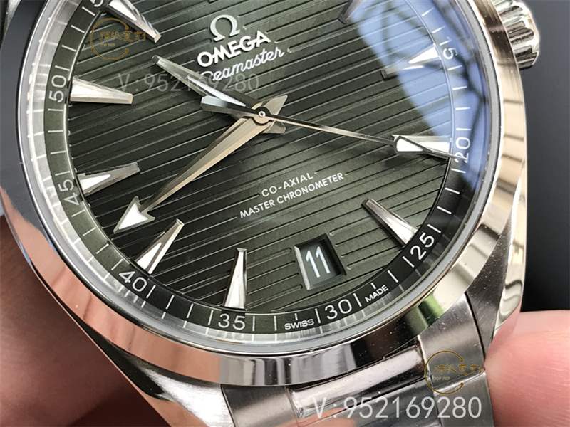 VS廠歐米茄海馬150柚木綠盤復(fù)刻做工怎么樣-逢綠必火Aqua Terra新配色-復(fù)刻表