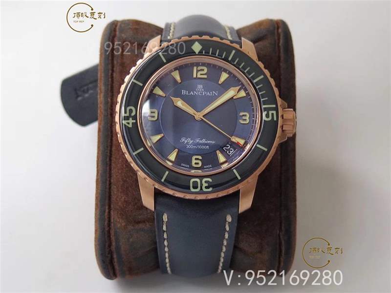 ZF廠寶珀五十噚5015B-3603C-63B玫瑰金藍盤復刻表做工怎么樣-復刻表