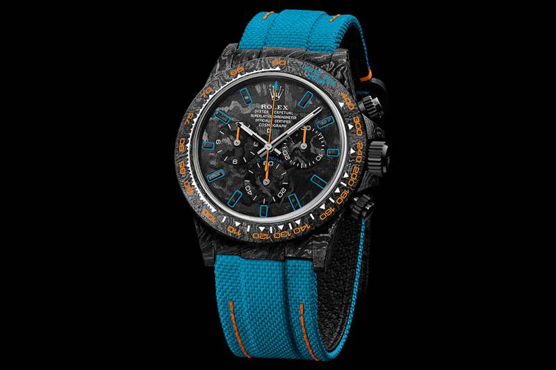 勞力士DIT獨特的褪色老化設計40毫米碳纖維紋理改裝表-復刻表