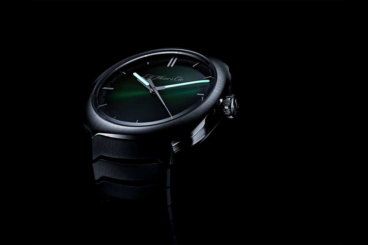 獨(dú)特的綠色表盤手表H. Moser & Cie Streamliner-復(fù)刻表