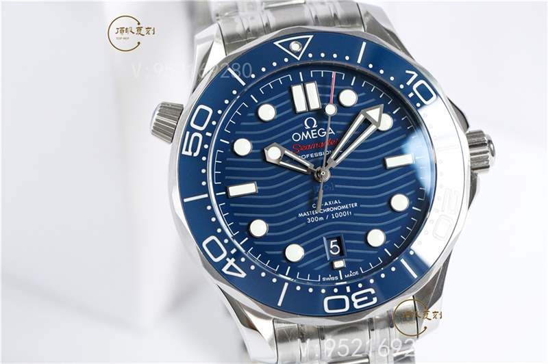 VS廠復刻藍盤海馬300腕表市場天花板級別做工-復刻表