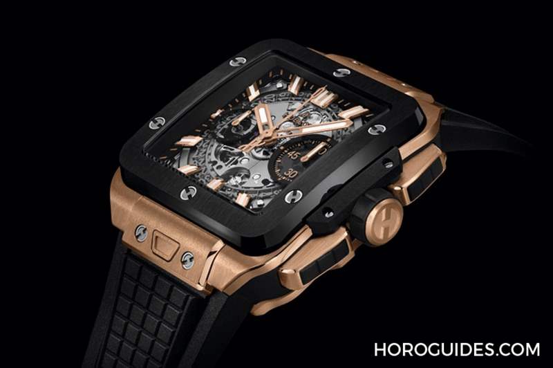 高階運動方表這樣搭，怎一個瀟灑了得｜Hublot Square Bang Unico計時碼表-復刻表