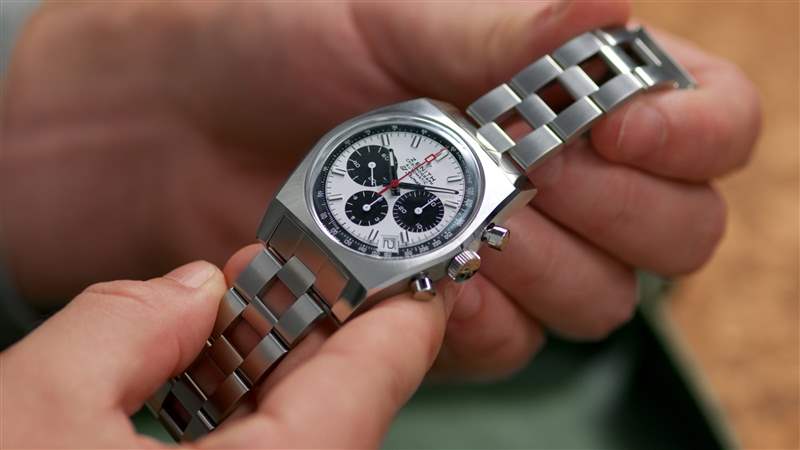 規格表復活了!帶著真力時 A384 Revival 回到過去(配有梯形手鏈)-復刻表