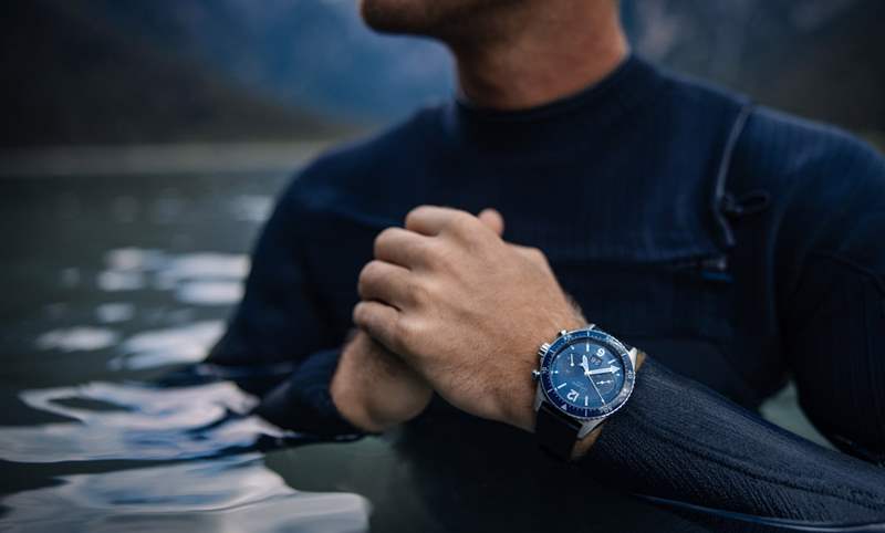 藍(lán)面、藍(lán)陶瓷圈打頭陣！ Glashütte Original SeaQ系列首次搭載計(jì)時(shí)功能-復(fù)刻表