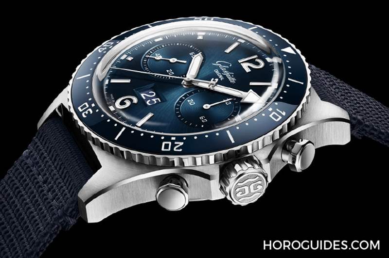 藍(lán)面、藍(lán)陶瓷圈打頭陣！ Glashütte Original SeaQ系列首次搭載計(jì)時(shí)功能-復(fù)刻表