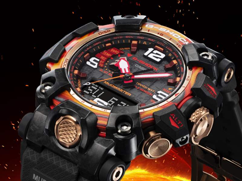 推出G-Shock 慶祝其成立 40 周年，發布了一些火紅的手表和巧妙的霧霾-復刻表