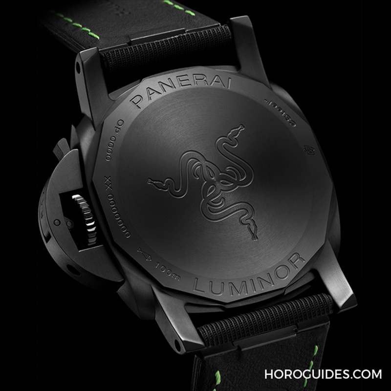 電競美學加身，雷蛇螢光綠在發光｜Panerai Luminor Quaranta Razer特別版-復刻表