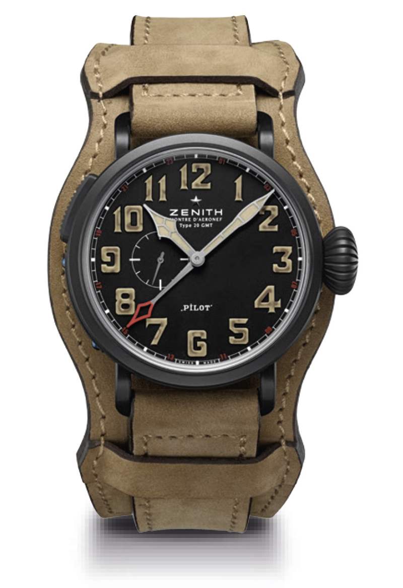 真力時(shí)Pilot Montre d'Aeronef Type 20 GMT 1903手表慶祝萊特兄弟-復(fù)刻表