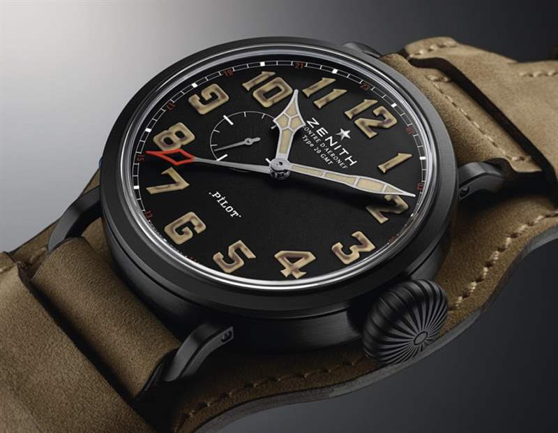真力時(shí)Pilot Montre d'Aeronef Type 20 GMT 1903手表慶祝萊特兄弟-復(fù)刻表