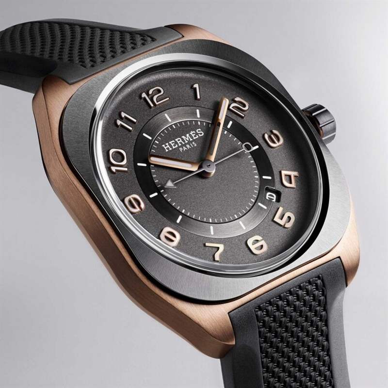 Hermès H08腕表|玫瑰金配鈦金屬交織出現代低調奢華風格-復刻表