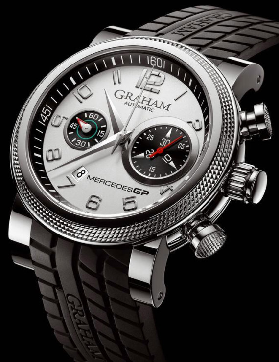 格雷厄姆手表是梅賽德斯GP銀色多功能計(jì)時(shí)腕表-復(fù)刻表