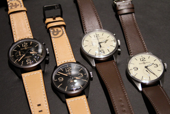 Bell & Ross Vintage BR Heritage & Carbon watches 柏萊士Vintage BR 123 & 126精鋼表殼圓形腕表-復刻表