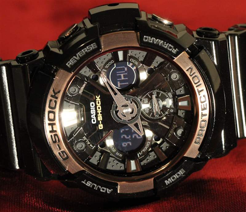 卡西歐G-Shock GA200RG手表評測-復(fù)刻表