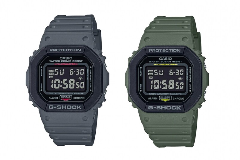 8款熱門卡西歐G-SHOCK推介｜你有買DW-5600、GMW-B5000或GA-2100嗎-復刻表