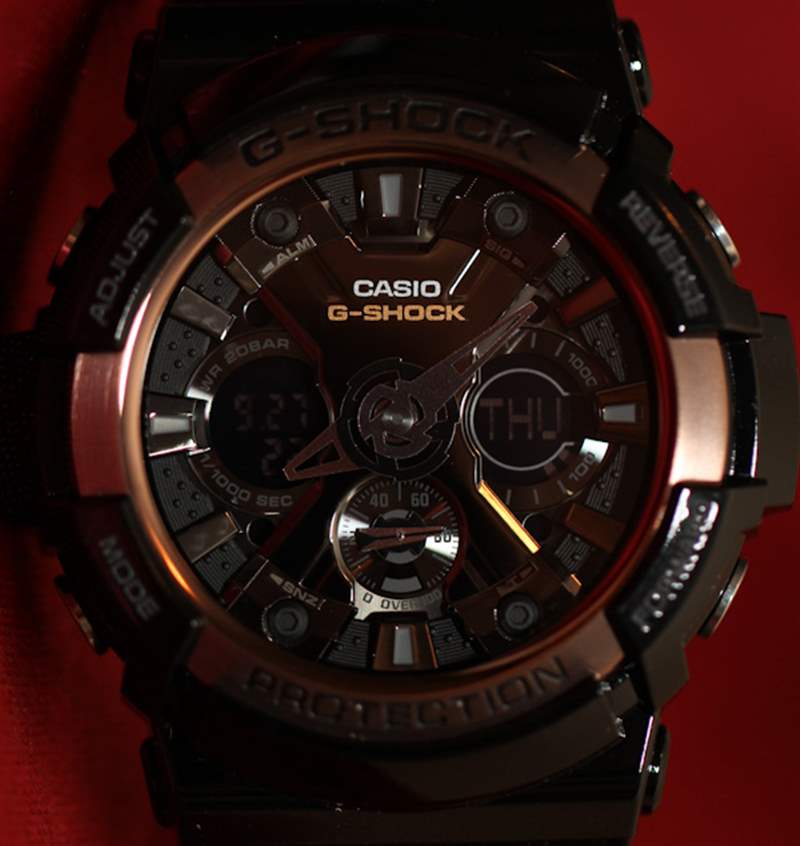 卡西歐G-Shock GA200RG手表評測-復(fù)刻表
