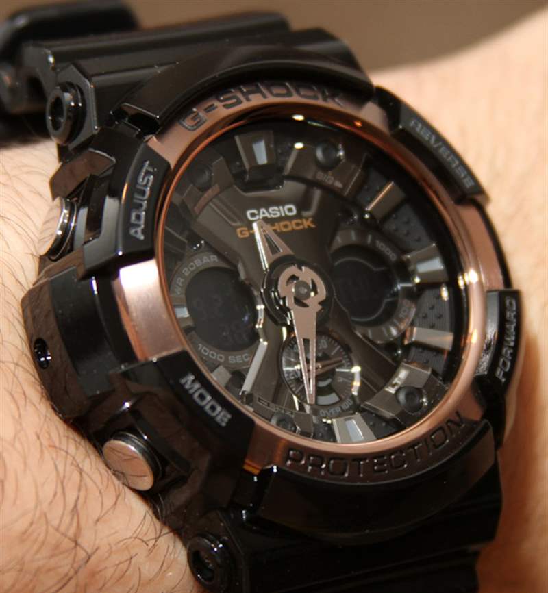 卡西歐G-Shock GA200RG手表評測-復(fù)刻表