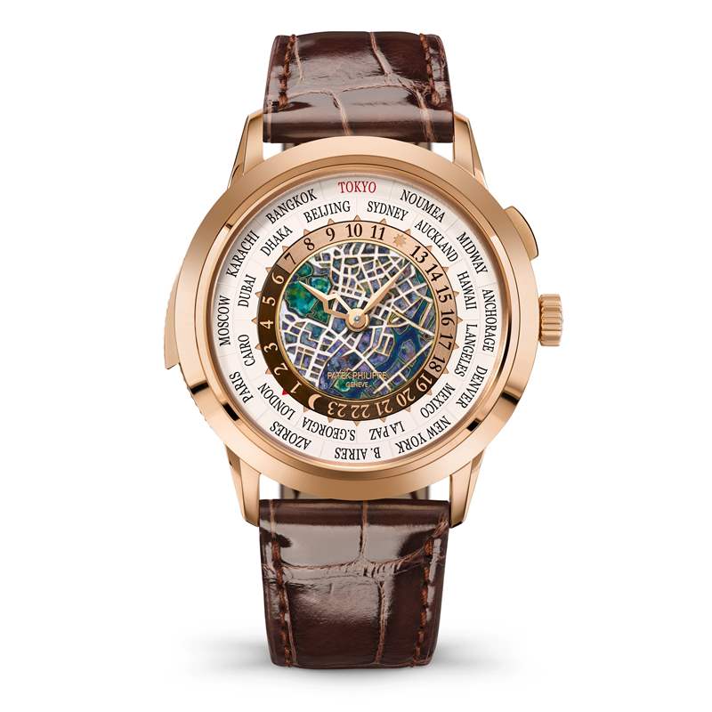 Patek Philippe百達(dá)翡麗推出Ref. 5531R-014 Tokyo 2023世界時(shí)間三問(wèn)報(bào)時(shí)腕表：東京地圖-復(fù)刻表