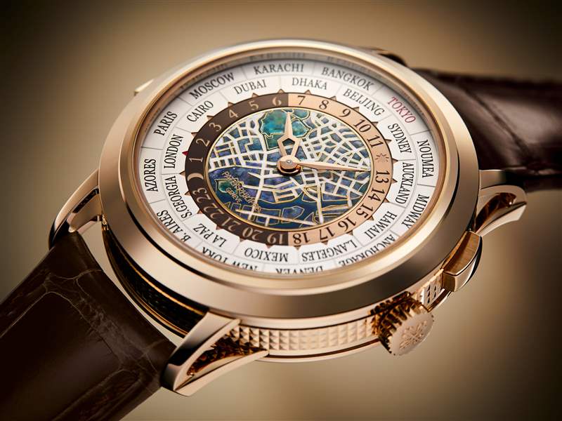 Patek Philippe百達(dá)翡麗推出Ref. 5531R-014 Tokyo 2023世界時(shí)間三問(wèn)報(bào)時(shí)腕表：東京地圖-復(fù)刻表