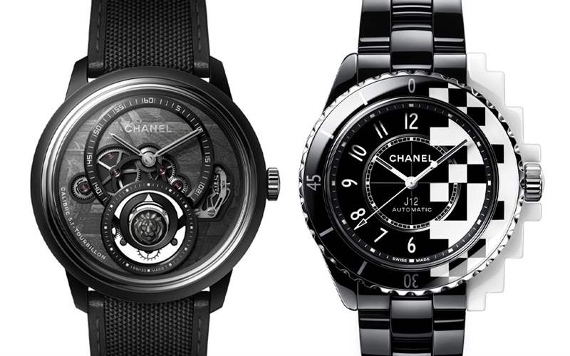 Chanel香奈兒新品亮點(diǎn)：Monsieur de Chanel隕石盤(pán)陀飛輪，J12 Cyber??netic黑白像素-復(fù)刻表