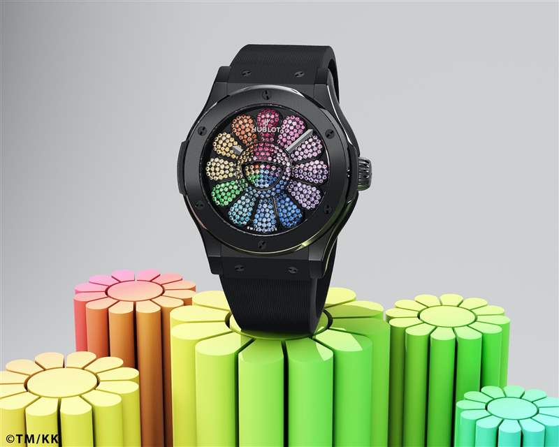 Hublot再聯乘村上隆獨一無二微笑之花震撼作-復刻表