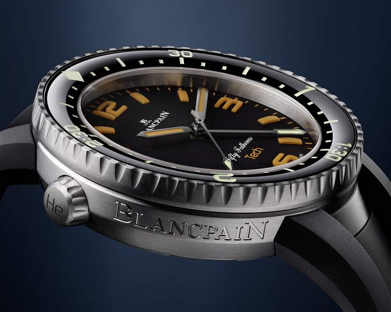 寶珀推出Fifty Fathoms 70th Anniversary Act 2 Tech Gombessa潛水腕表：3小時潛水計時-復(fù)刻表