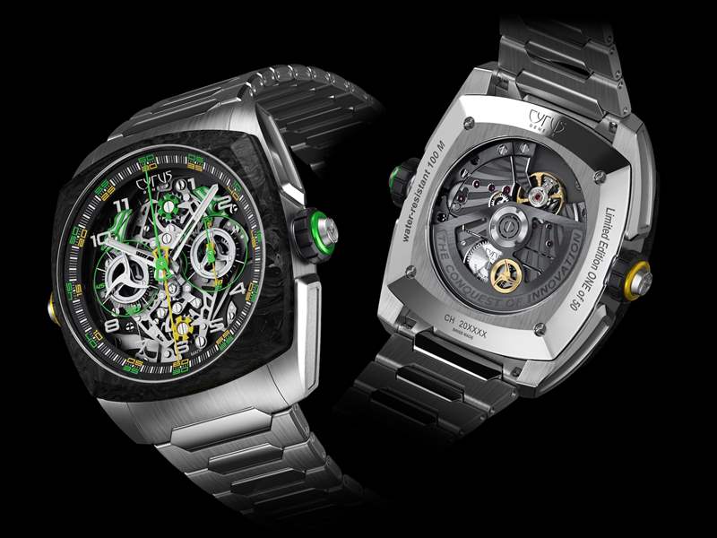 圖片來源:CYRUS 瑞士表廠CYRUS特立獨行新作大玩復雜功能可同步測量兩個時段-復刻表