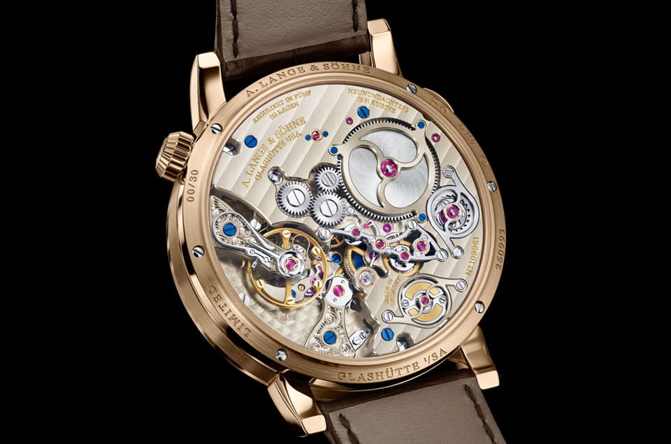 朗格Zeitwerk十進制三問表改采品牌獨家蜂蜜金材質(zhì)亮相-復(fù)刻表