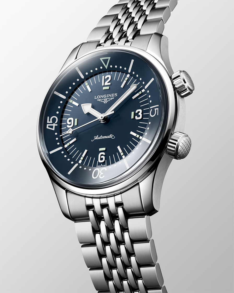 浪琴表Legend Diver Watch 39mm,無(wú)日期的復(fù)古詮釋-復(fù)刻表