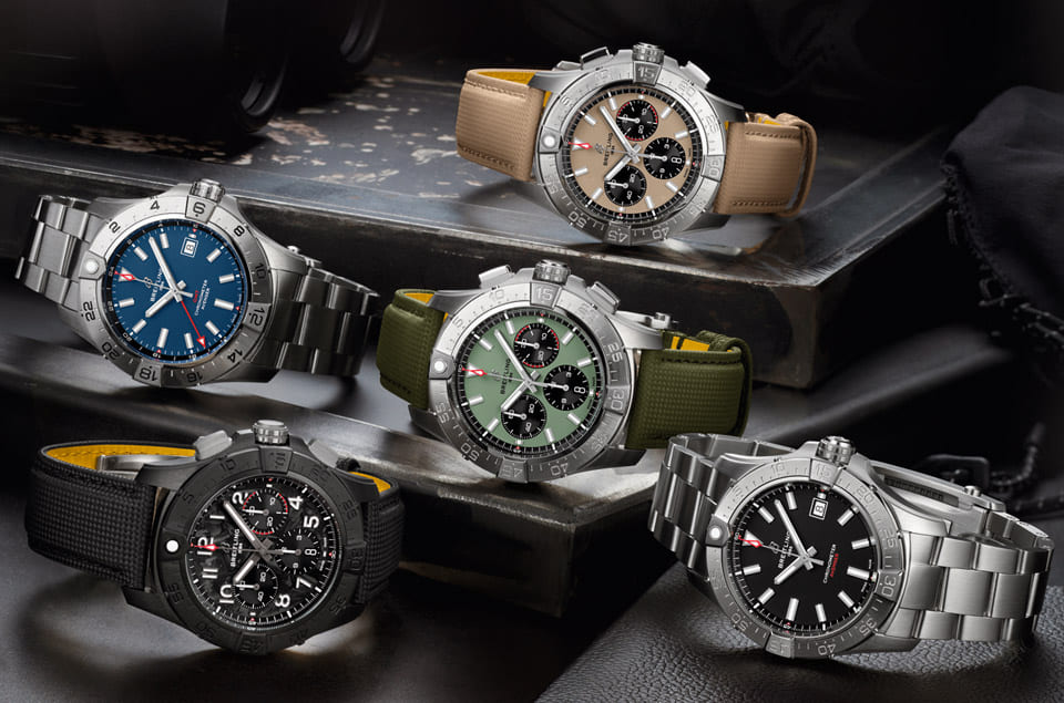 百年靈Avenger復仇者系列新品登場計時、世界時區(qū)到三針一應(yīng)俱全-復刻表